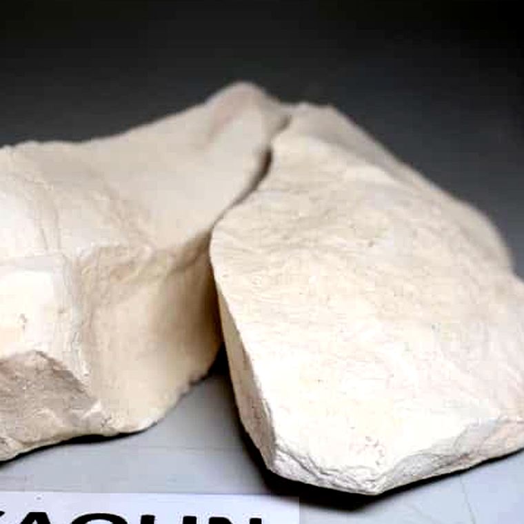 White kaolin clay specimen