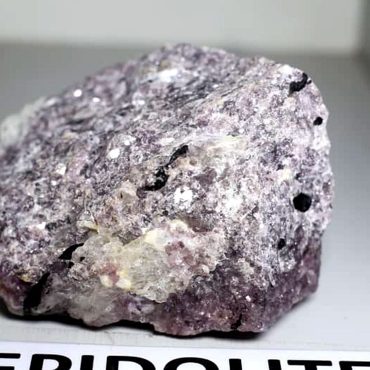 Lilac lepidolite specimen, a lithium-bearing mica