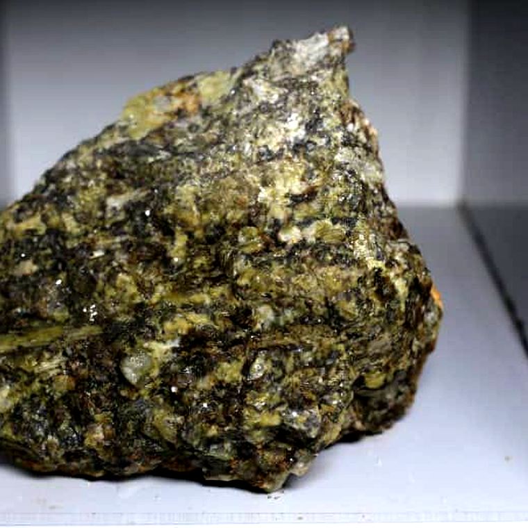 Spodumene specimen, a principal lithium ore mineral